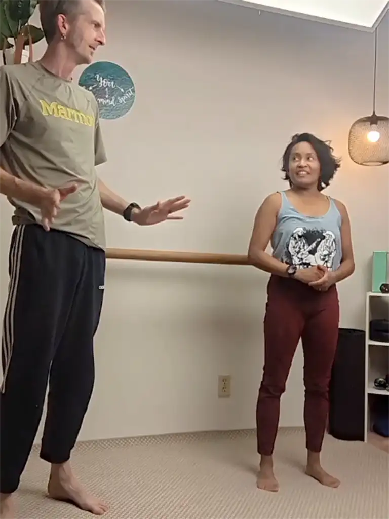 Group training outdoors