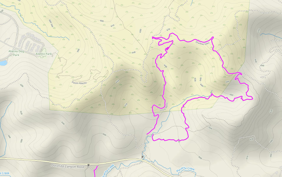 Map of Santa Clarita Valley, Southern California