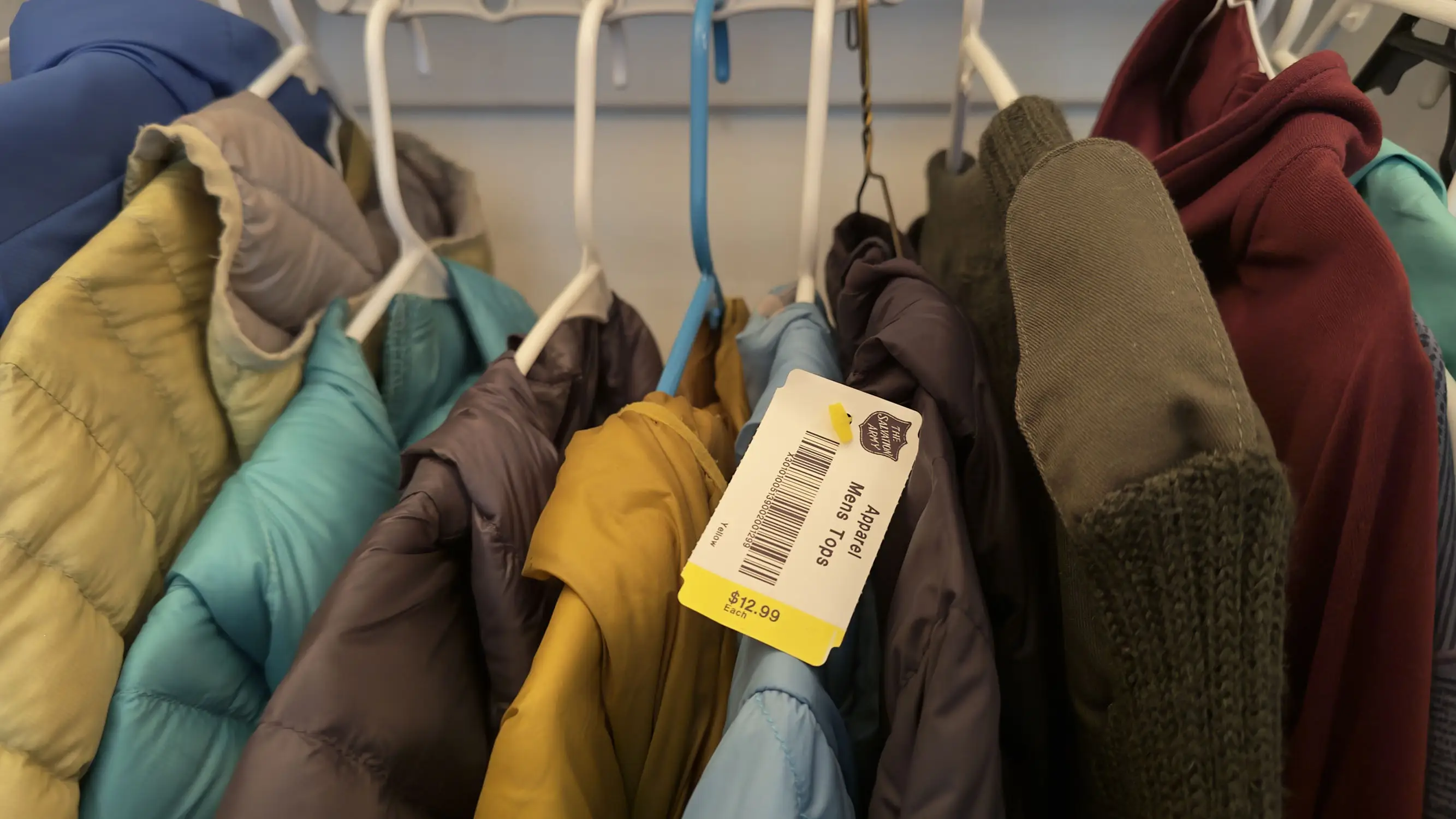 A photo of a gear closet